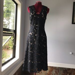 Zara black lace dress